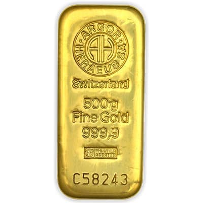 Lingot d'or 500g